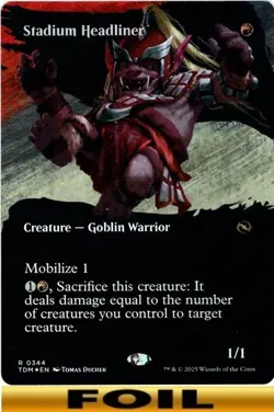 1x - Stadium Headliner - FOIL BORDERLESS - Tarkir Dragonstorm - NM MTG - Image 1