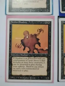 Magic the Gathering Nether Shadow X4 Three 3rd One 4th Edition - Image 4