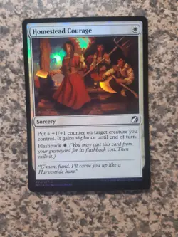 MTG - 1 x Homestead Courage- Midnight Hunt - Foil - Image 1