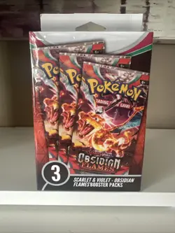 Pokemon TCG: Obsidian Flames 3 Booster Packs | MJ Holdings Box - Image 1