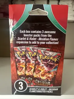Pokemon TCG: Obsidian Flames 3 Booster Packs | MJ Holdings Box - Image 2