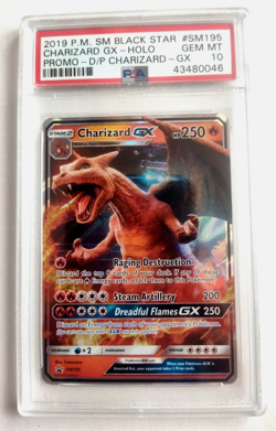 2019 Pokemon Sun and Moon Black Star Promo Charizard GX #SM195 - PSA 10 - Image 1