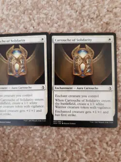 MTG 2 x Cartouche of Solidarity - Amonkhet - NM - Image 1