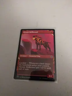 MTG Akoum Hellhound Zendikar Rising 299 1 non foil &3 foils new pack fresh - Image 1