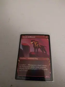 MTG Akoum Hellhound Zendikar Rising 299 1 non foil &3 foils new pack fresh - Image 2