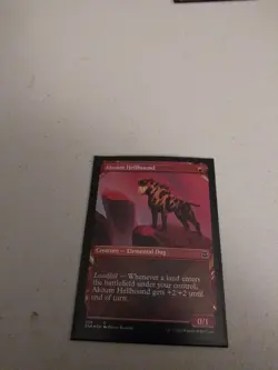 MTG Akoum Hellhound Zendikar Rising 299 1 non foil &3 foils new pack fresh - Image 3