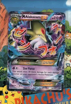 Pokemon TCG M Alakazam EX 26/124 XY Fates Collide HOLO LP - Image 1
