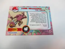 Hitmonlee # 106 Topps Chrome Trading Card Halo Pokemon 2000 - Image 2