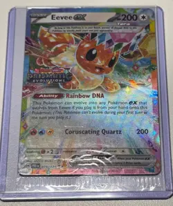 Pokemon Eevee EX 75/131 Stamped Prismatic Evolutions Surprise Box Promo Sealed - Image 1