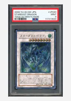 Yu-Gi-Oh PSA 9 Stardust Dragon Ultimate Rare 2008 TDGS-JP040 - Image 1