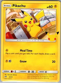 Pikachu - 25/25 Non Holo McDonald's 25th Anniversary Promos - Pokemon Card - NM - Image 1