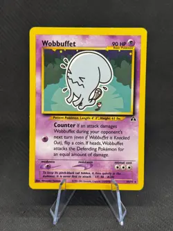 Wobbuffet - 35/75 - Pokemon Neo Discovery Unlimited Rare Card WOTC NM - Image 1