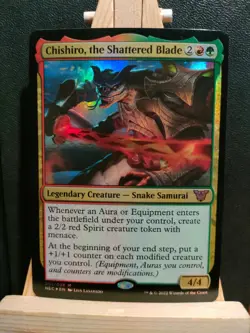 Chishiro, the Shattered Blade FOIL - Commander : Kamigawa - NM (See pics) MTG - Image 1