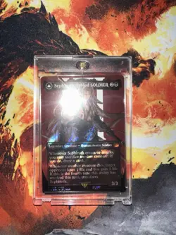 Sephiroth, Fabled Soldier Borderless Surge Foil 0527, Final Fantasy Mtg - Image 2