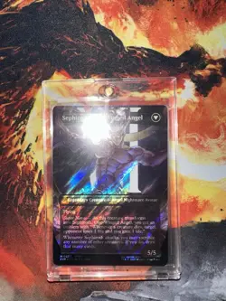 Sephiroth, Fabled Soldier Borderless Surge Foil 0527, Final Fantasy Mtg - Image 4