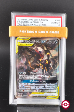 PSA 10 Umbreon & Darkrai GX 182/173 SR sm12a Tag Team Japanese Pokemon Card 2019 - Image 1