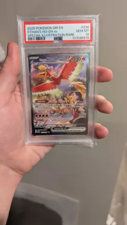 Pokemon Ethan's Ho-Oh EX Card 230/182 Sir Destined Rivals PSA 10 - Image 1