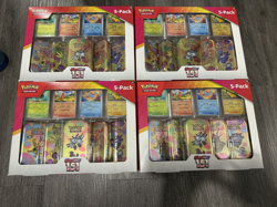Pokemon Scarlet & Violet 151 5-Pack Mini Tins with 4 Promos Cards from Costco - Image 1