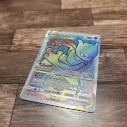 Pokemon Go Mewtwo VSTAR Rainbow Secret Rare TCG Card 079/078 - Image 1