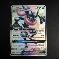 Greninja GX SV56/SV94 Hidden Fates Shiny Full Art Near Mint Pokemon Card - Image 1