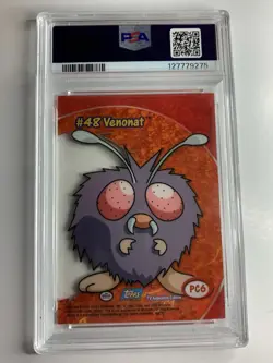 2000 Topps Pokemon TV #PC6 Venonat Clear Card Animation Series 3 PSA 10 GEM MINT - Image 2