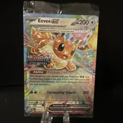 Pokemon TCG Eevee ex - 075/131 (Prismatic Evolutions Stamp) Promo Card SEALED - Image 1