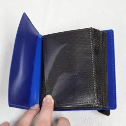 Cardguard Mini Binder With Strap Holds 40 Cards - Blue - 1 Pocket Side Loading - Image 3