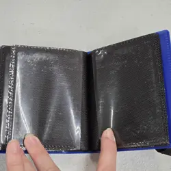 Cardguard Mini Binder With Strap Holds 40 Cards - Blue - 1 Pocket Side Loading - Image 4