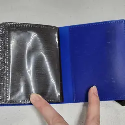 Cardguard Mini Binder With Strap Holds 40 Cards - Blue - 1 Pocket Side Loading - Image 5