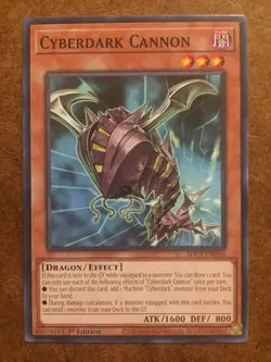 Cyberdark Cannon SDCS-EN016 Yugioh Trading Card - Image 1