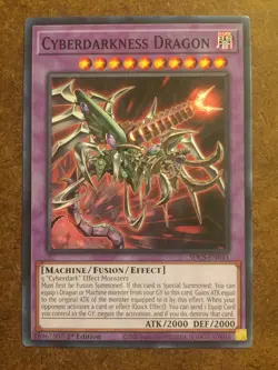 Cyberdarkness Dragon SDCS-EN043 Yugioh Trading Card - Image 1
