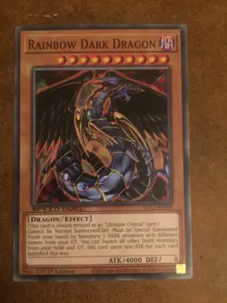 Rainbow Dark Dragon SGX1-ENI09 Yugioh Trading Card - Image 1