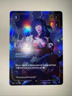 Ahri 2025 League of Legends Riftbound TCG OGN 119/298 Foil Card Game CCG - Image 1