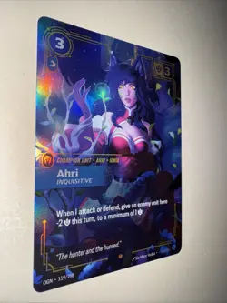 Ahri 2025 League of Legends Riftbound TCG OGN 119/298 Foil Card Game CCG - Image 2