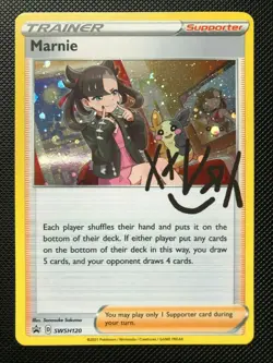 Marnie - SWSH120 - SWSH Black Star Promos Pokemon Card MINT - Image 1