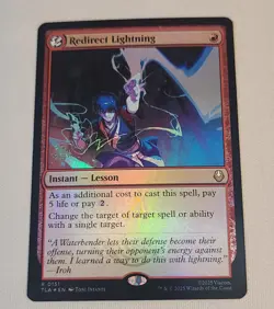 Redirect Lightning Prerelease Card (PRE) Foil R MTG Avatar: The Last Airbender - Image 1