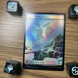 Snow-Covered Wastes - FOIL - FULL ART - Modern Horizons 3, 0309 U uncommon - Image 1