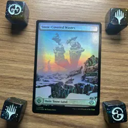 Snow-Covered Wastes - FOIL - FULL ART - Modern Horizons 3, 0309 U uncommon - Image 2