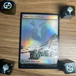 Snow-Covered Wastes - FOIL - FULL ART - Modern Horizons 3, 0309 U uncommon - Image 3
