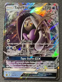 Tapu Fini GX 39a/147 Ultra Rare Alternate Art Holo Full Art Pokemon Card - Image 1