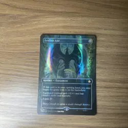 Leyline Axe - MANA FOIL - [Borderless] Foundations [MTG] [NM] - Image 5