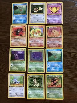 Pokemon Mixed Lot Of 12 Cards 1st Edition English French German - Image 1