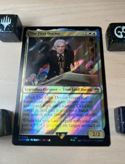 MTG The First Doctor (Surge Foil) [Doctor Who, Near Mint] - Image 1