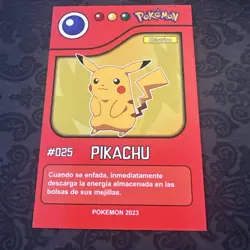 CARD POKEMON POKEDEX EC VOL. I #025 PIKACHU 2023 Kanto PERU South America TCG - Image 1