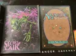 MTG MagicCon Las Vegas 2025 Swamp Promo Foil 0033 John Avon w/Secret Lair Sleeve - Image 2