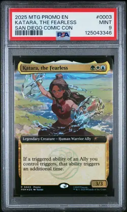 2025 MTG PROMOS SAN DIEGO COMIC CON 2025 #0003 KATARA THE FEARLESS PSA 9 - Image 1