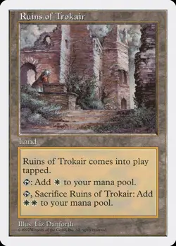 4x Ruins of Trokair - LP - 5th Edition - SPARROW MAGIC mtg - Image 1