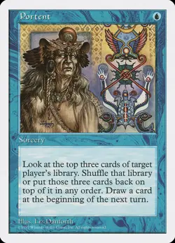 4x Portent - LP - 5th Edition - SPARROW MAGIC mtg - Image 1