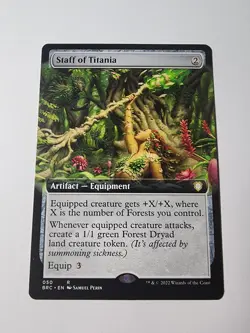 Staff of Titania (Extended Art) Commander: the Brothers' War Regular - Image 1