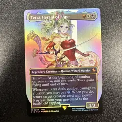 Terra, Herald of Hope (Borderless) Commander: Final Fantasy Foil NM JY - Image 1